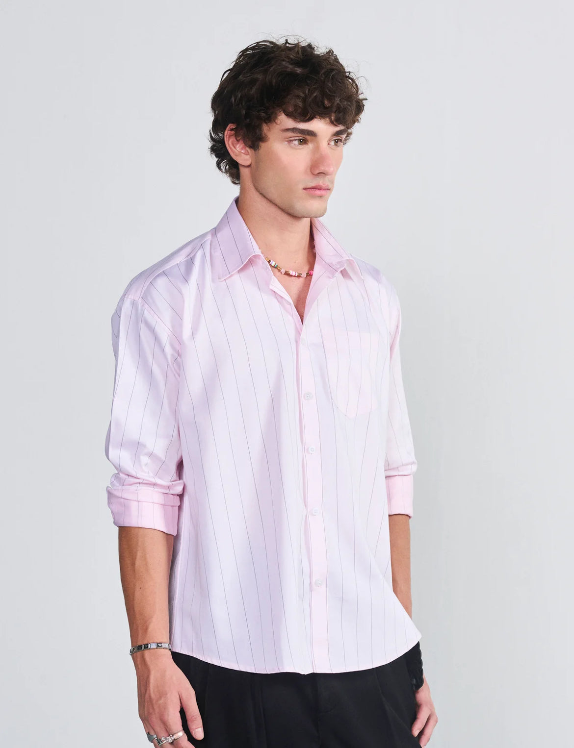 BABY PINK STRIPE SHIRT