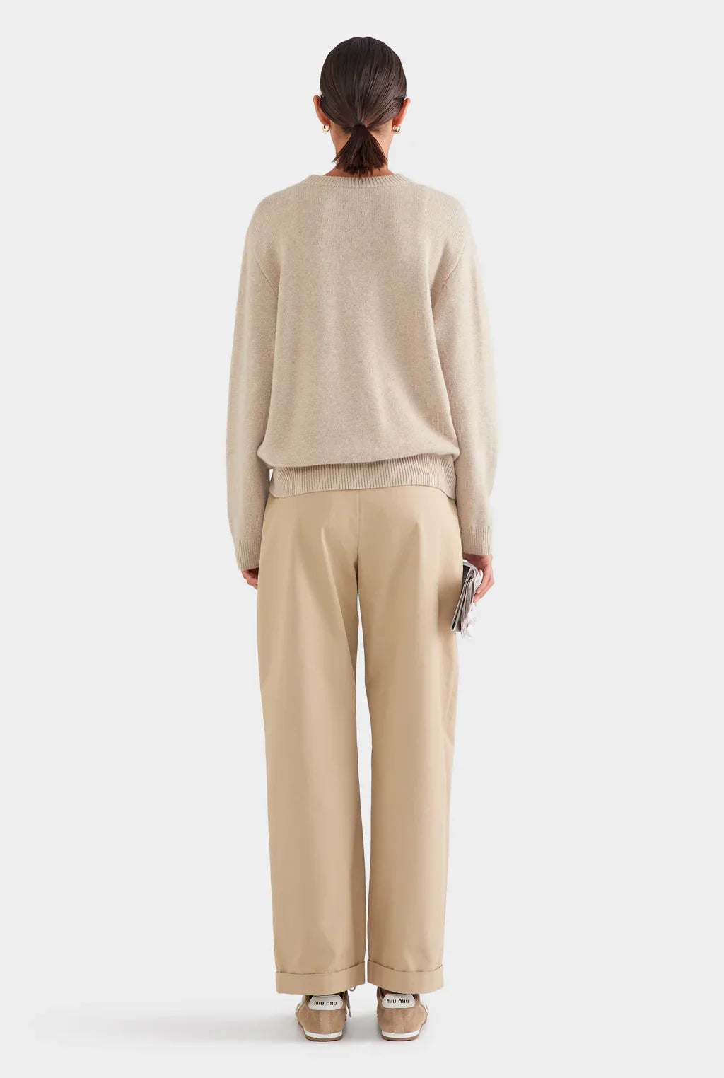 Soft-Touch Oatmeal Sweater