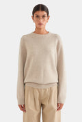 Soft-Touch Oatmeal Sweater